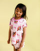 OH DEER PINK CANDY STRIPE PIPPA PJ SLEEP SET