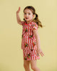 OH DEER RED CANDY STRIPE PIPPA PJ SLEEP SET