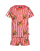 OH DEER RED CANDY STRIPE PIPPA PJ SLEEP SET