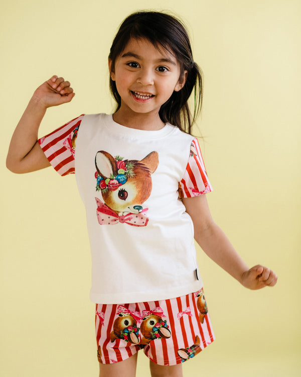 Oh Deer Snow Cone Pippa PJ Sleep Set in Pink - Rock Your Kid girls pyjamas