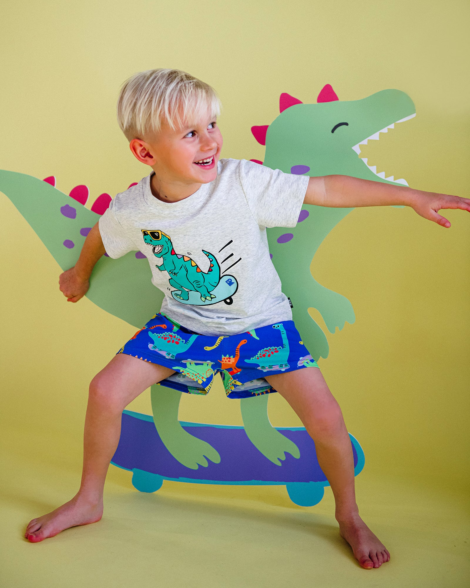 SKATER-SAURUS PJ SLEEP SET