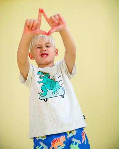 SKATER-SAURUS PJ SLEEP SET