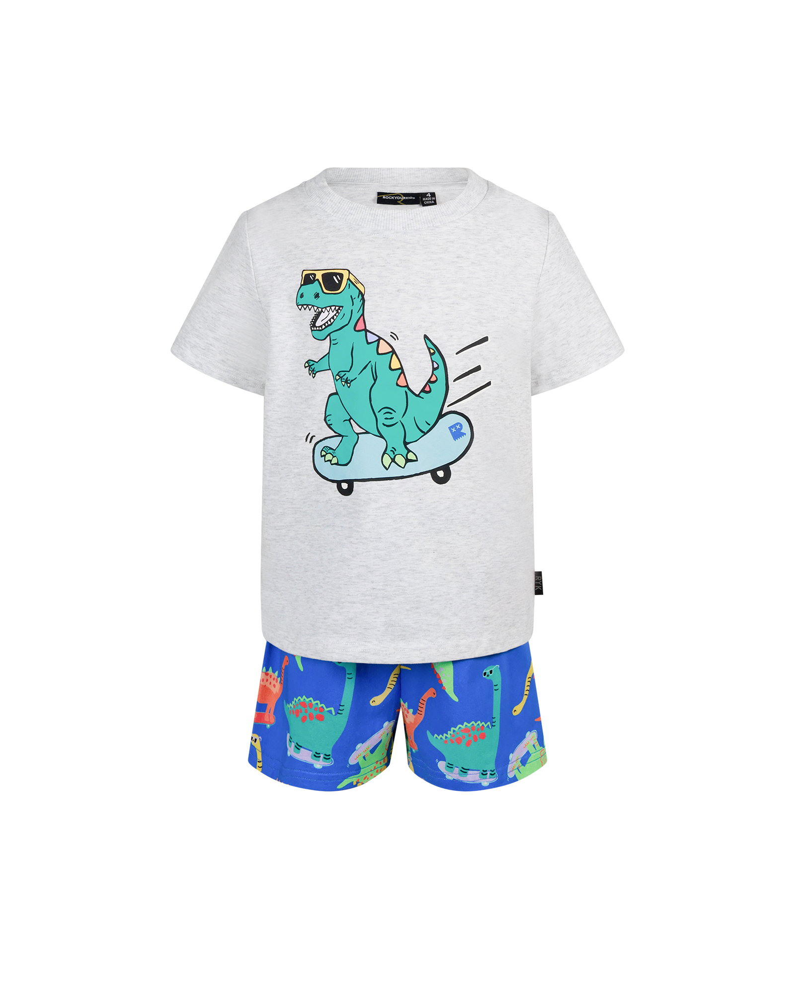 SKATER-SAURUS PJ SLEEP SET
