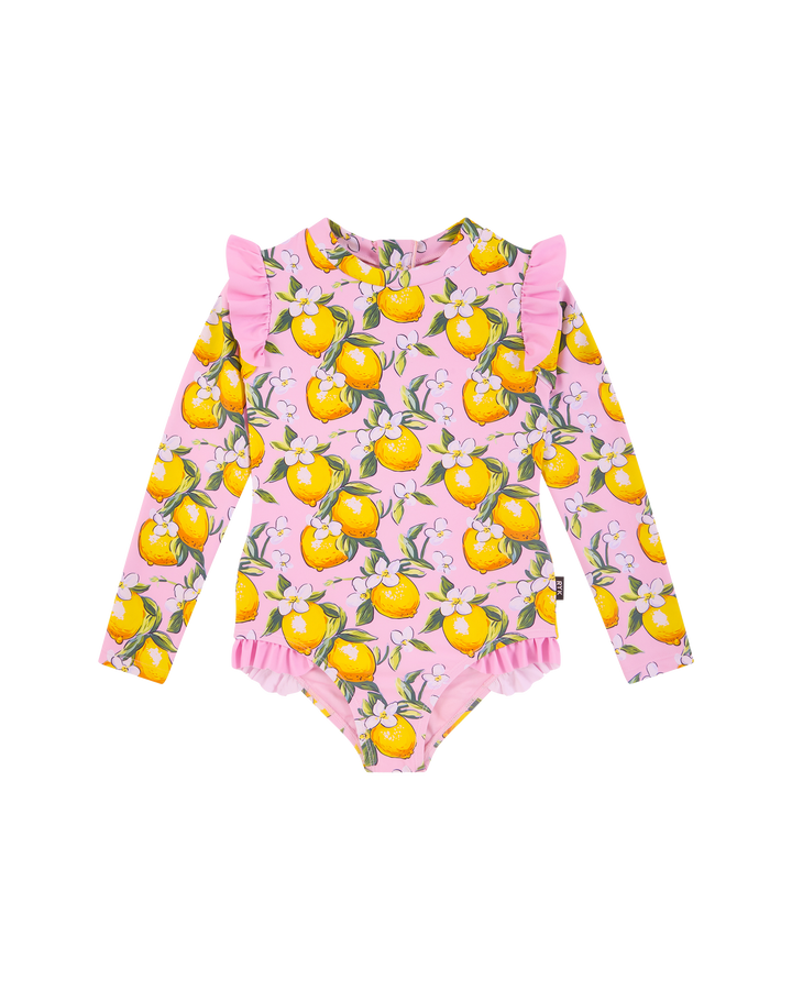 LEMON RESORT LONG SLEEVE PRETTY PADDLE SUIT