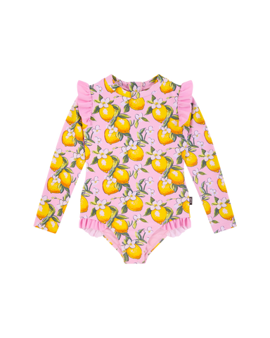 LEMON RESORT LONG SLEEVE PRETTY PADDLE SUIT