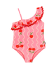 CHERRY SQUIGGLE SHELLY ONE PIECE SWIM SUIT