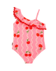 CHERRY SQUIGGLE SHELLY ONE PIECE SWIM SUIT