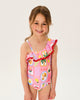 TROPICAL BEACH RESORT SHELLY ONE PIECE SWIM SUIT