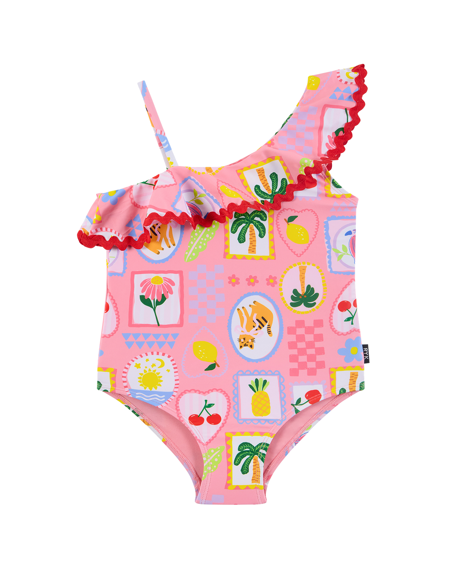 TROPICAL BEACH RESORT SHELLY ONE PIECE SWIM SUIT