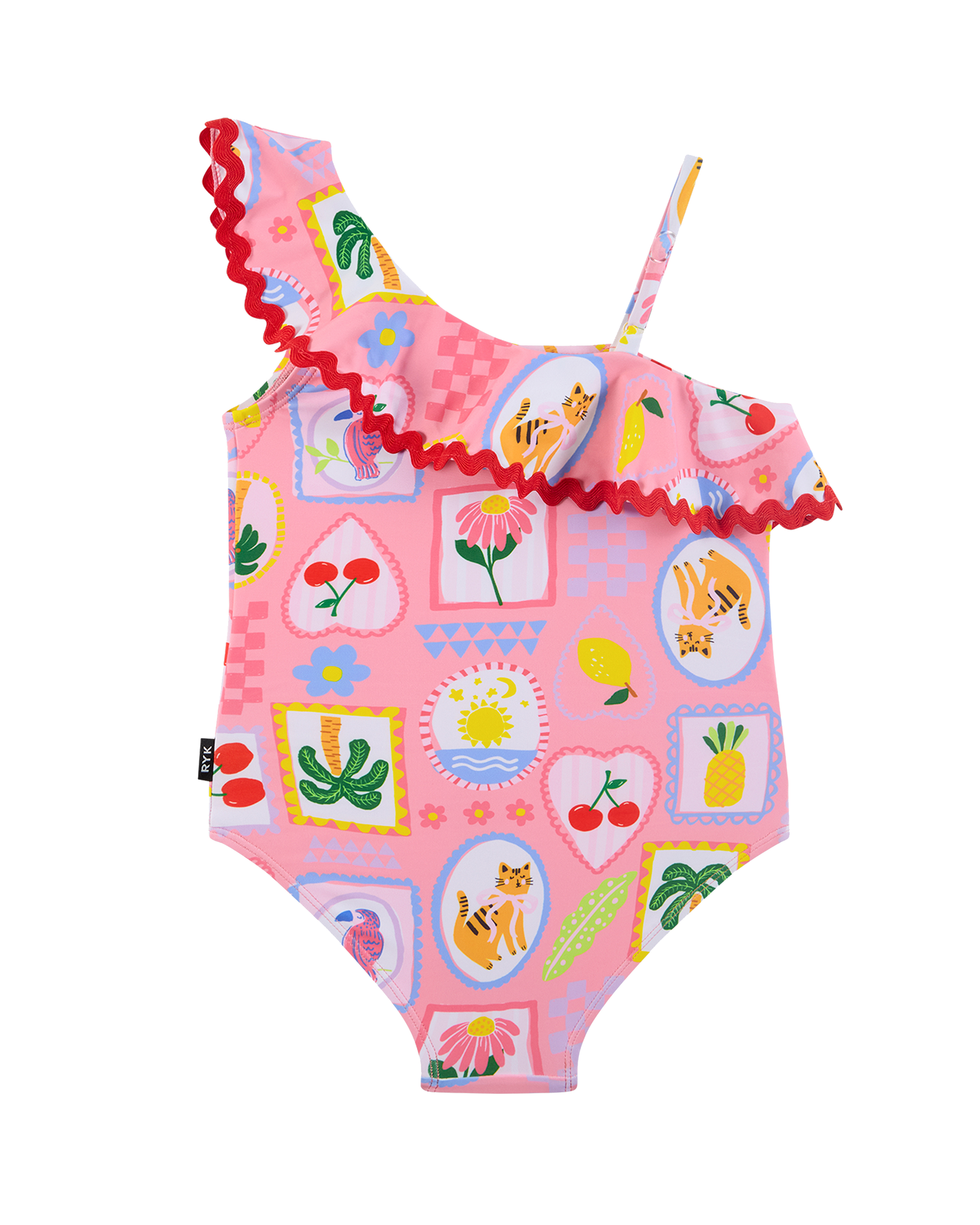 TROPICAL BEACH RESORT SHELLY ONE PIECE SWIM SUIT