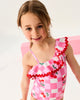GINGHAM CHERRY SHELLY ONE PIECE SWIM SUIT