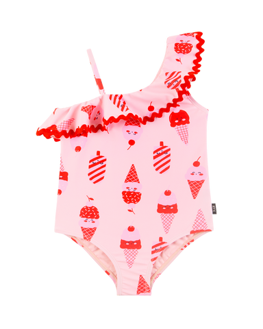 CHERRY ICE CREAM SHELLY ONE PIECE SWIM SUIT