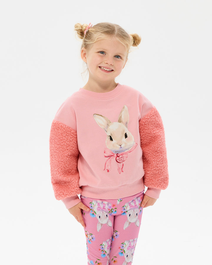 HUNNY BUNNY FUZZY SWEATSHIRT