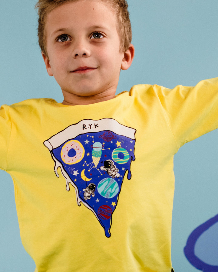 SPACE SLICE LONG SLEEVE T-SHIRT