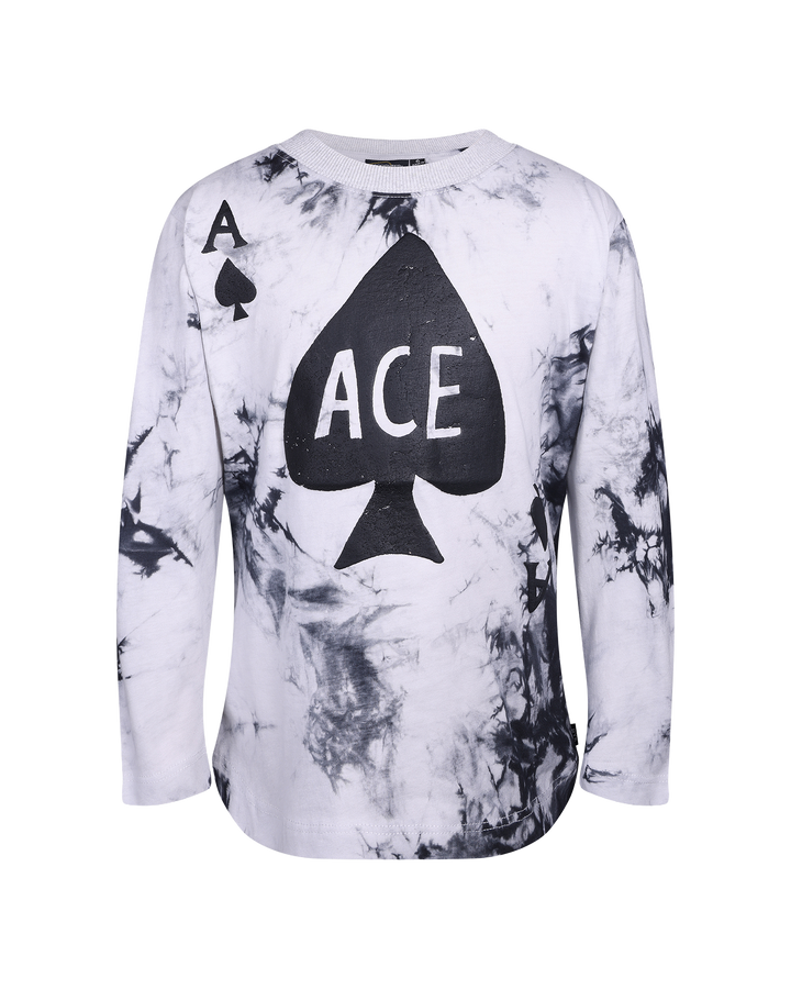 ACE SPADE LONG SLEEVE TIE DYE T-SHIRT | Rock Your Baby