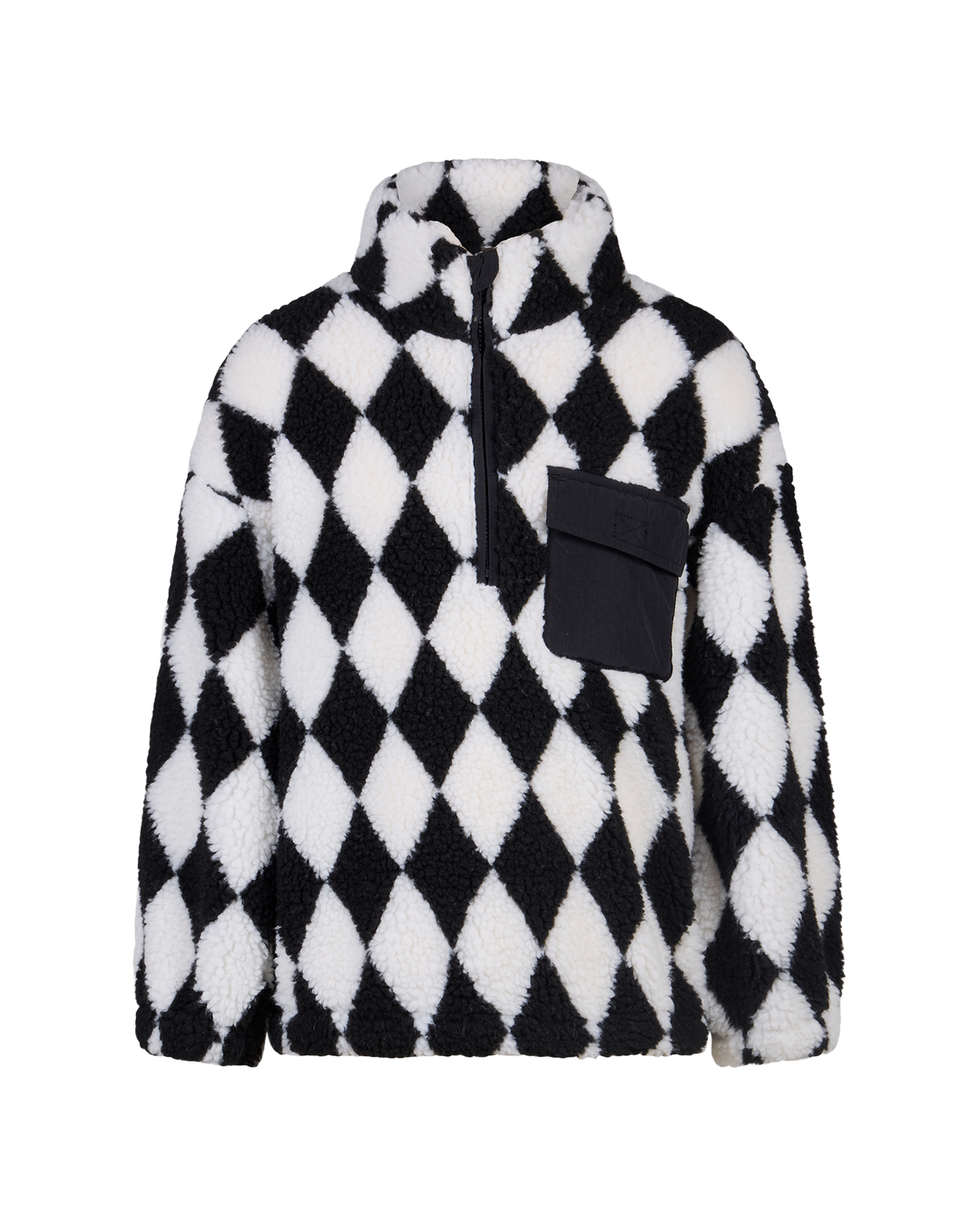 HARLEQUIN SHERPA SWEATER | Rock Your Baby