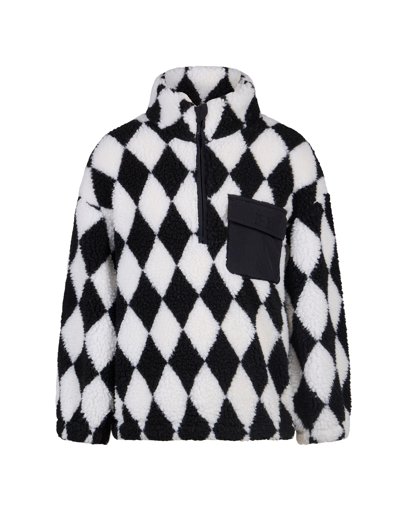 HARLEQUIN SHERPA SWEATER | Rock Your Baby