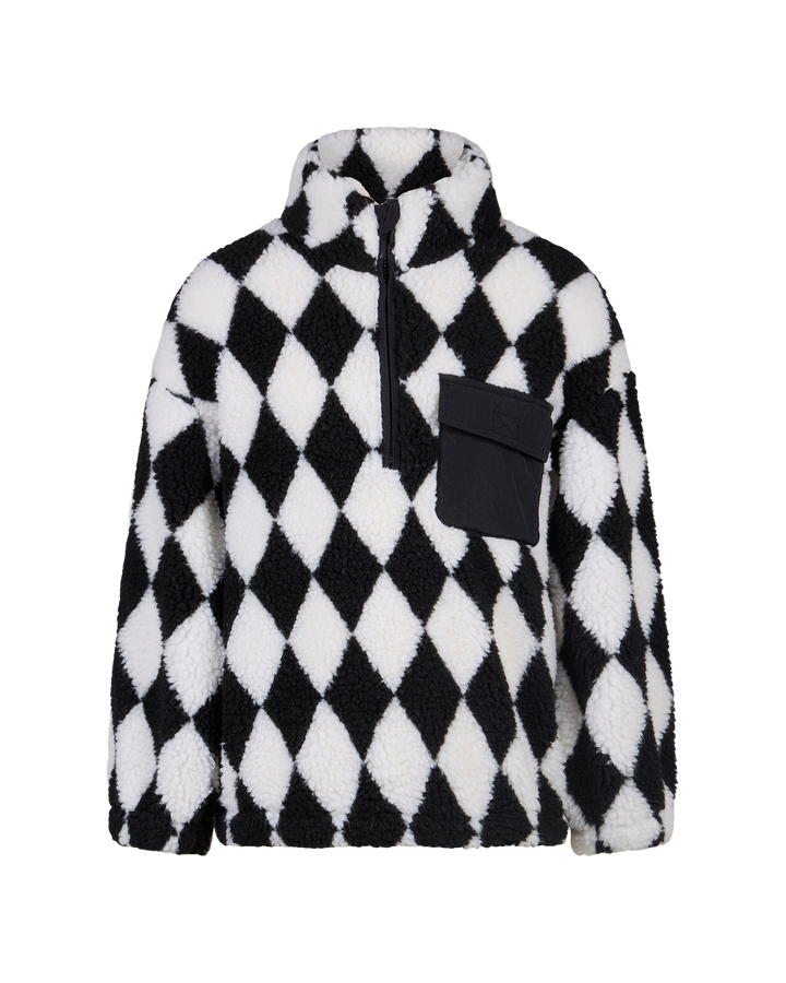 HARLEQUIN SHERPA SWEATER | Rock Your Baby