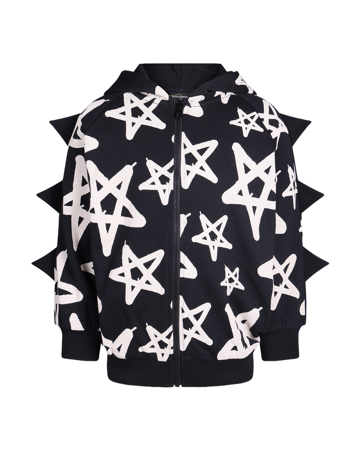 GRAFFITI FRENCH TERRY SWEATER IN BLACK