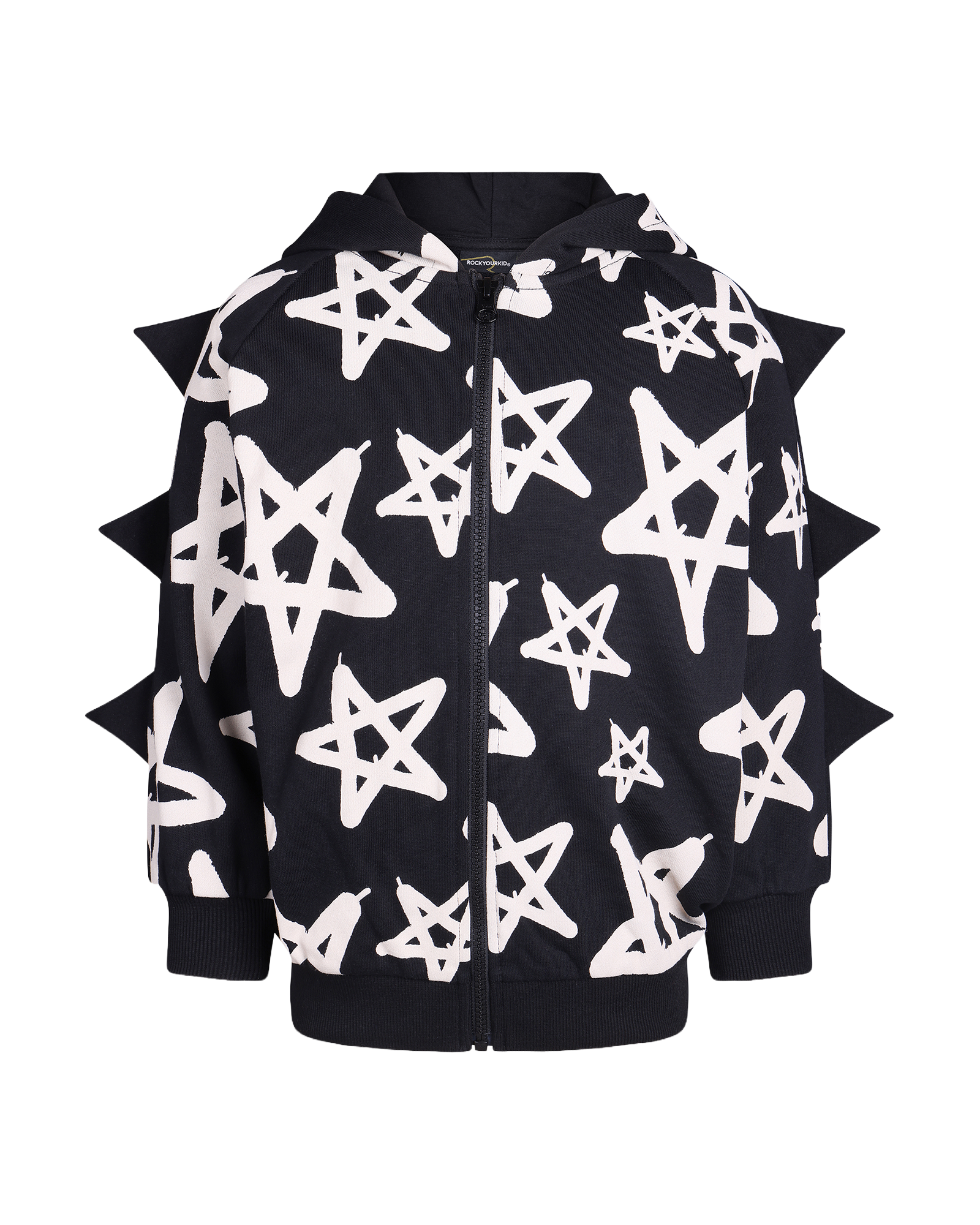 GRAFFITI FRENCH TERRY SWEATER IN BLACK