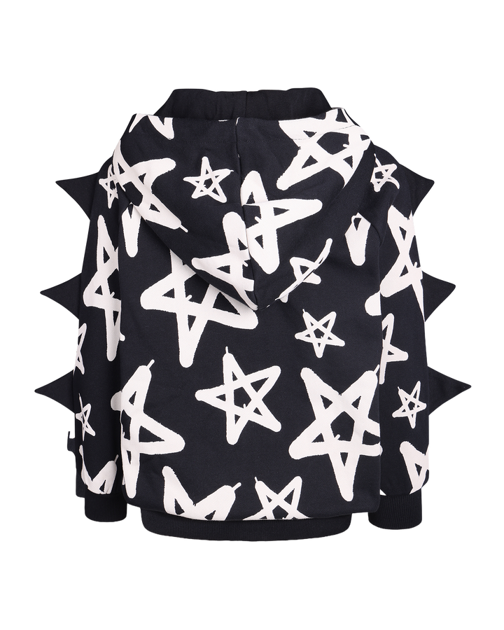 GRAFFITI FRENCH TERRY SWEATER IN BLACK