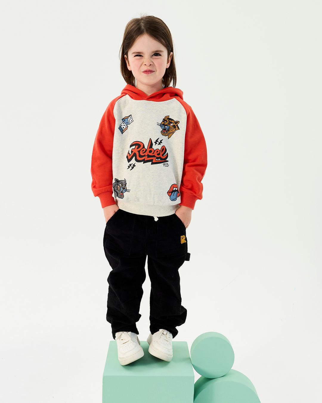 LITTLE REBEL HOODED SWEATER