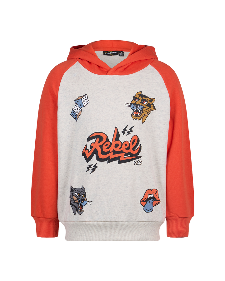 LITTLE REBEL HOODED SWEATER