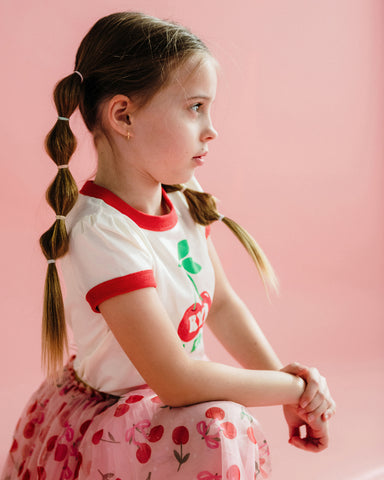 MA CHERISE SHORT SLEEVE BILLIE RINGER T-SHIRT