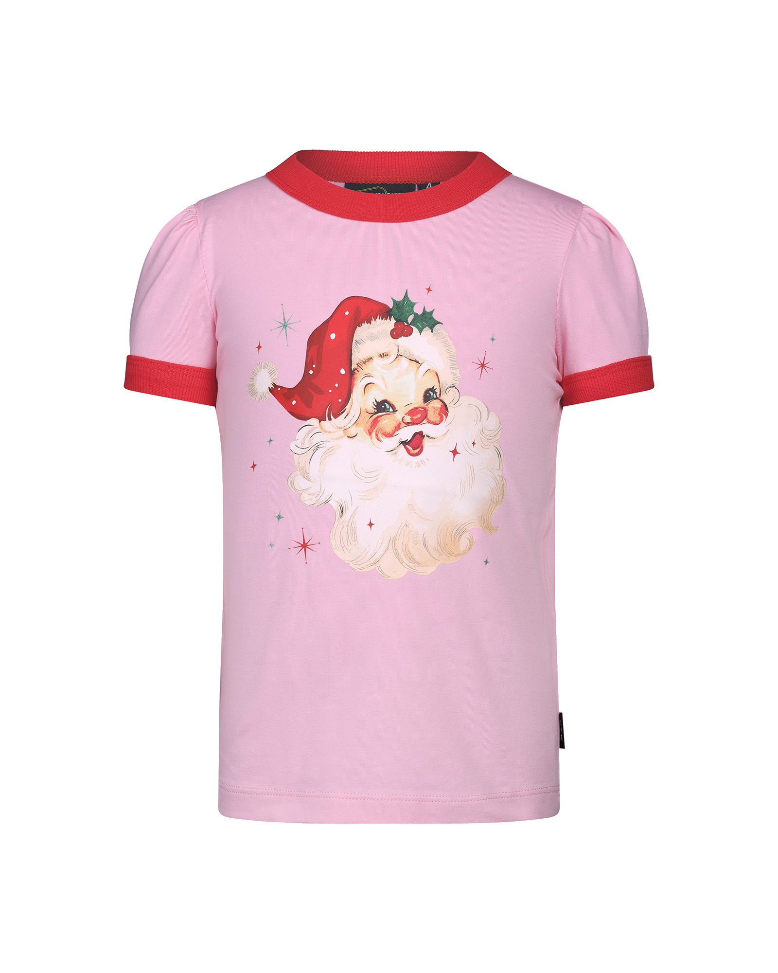 JOLLY SANTA SHORT SLEEVE BILLIE RINGER T-SHIRT