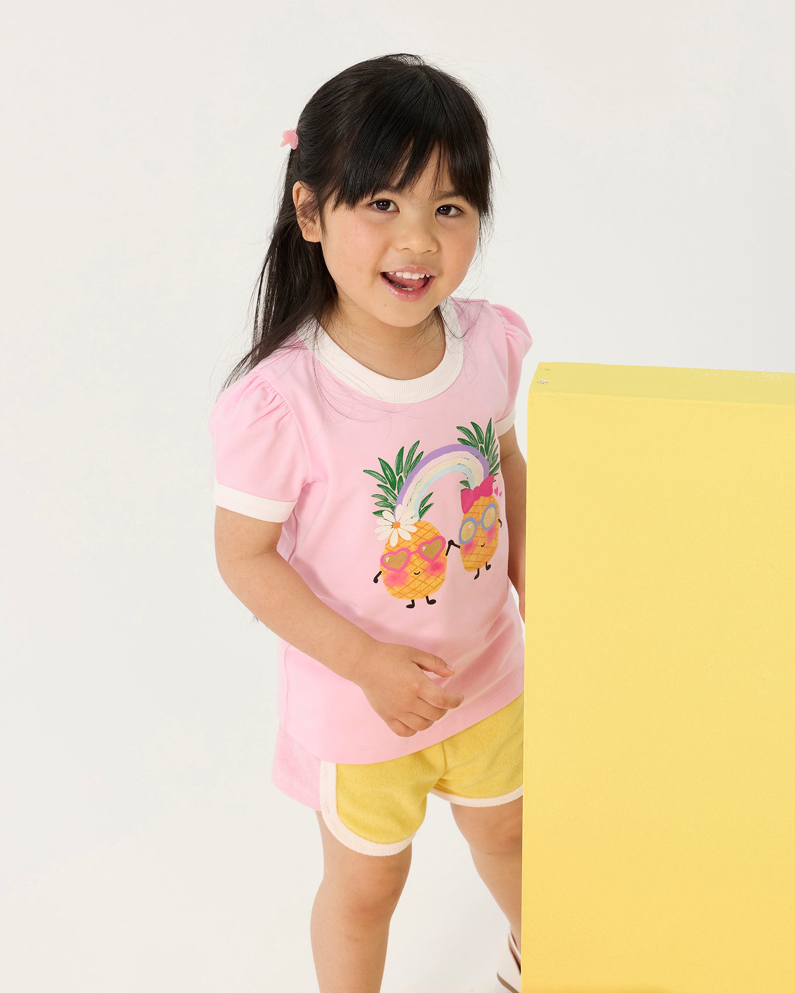 PINEAPPLE PALS SHORT SLEEVE BILLIE RINGER TEE