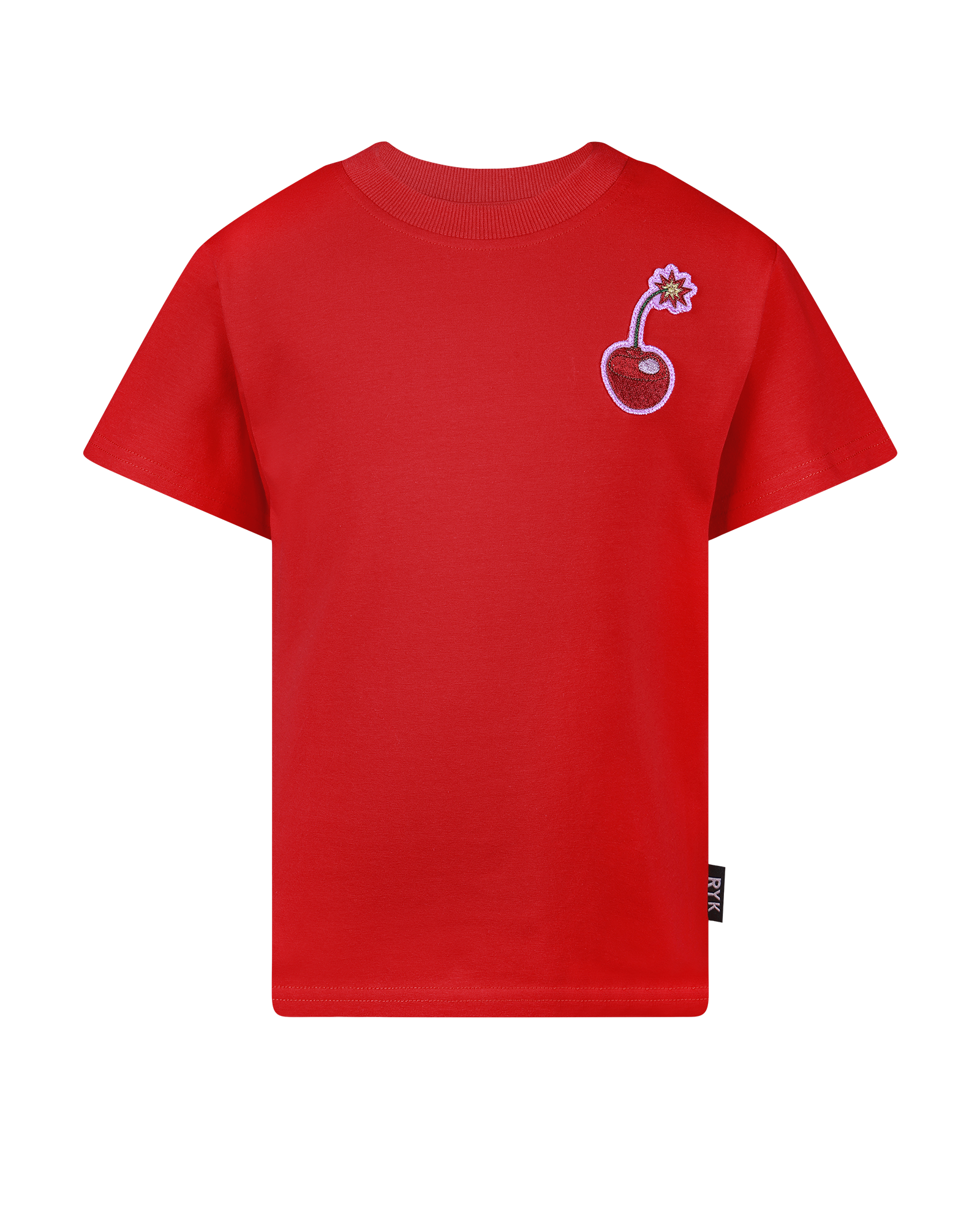CHERRY RED SHORT SLEEVE BOXY T-SHIRT