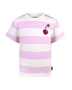 PINK STRIPE SHORT SLEEVE BOXY T-SHIRT