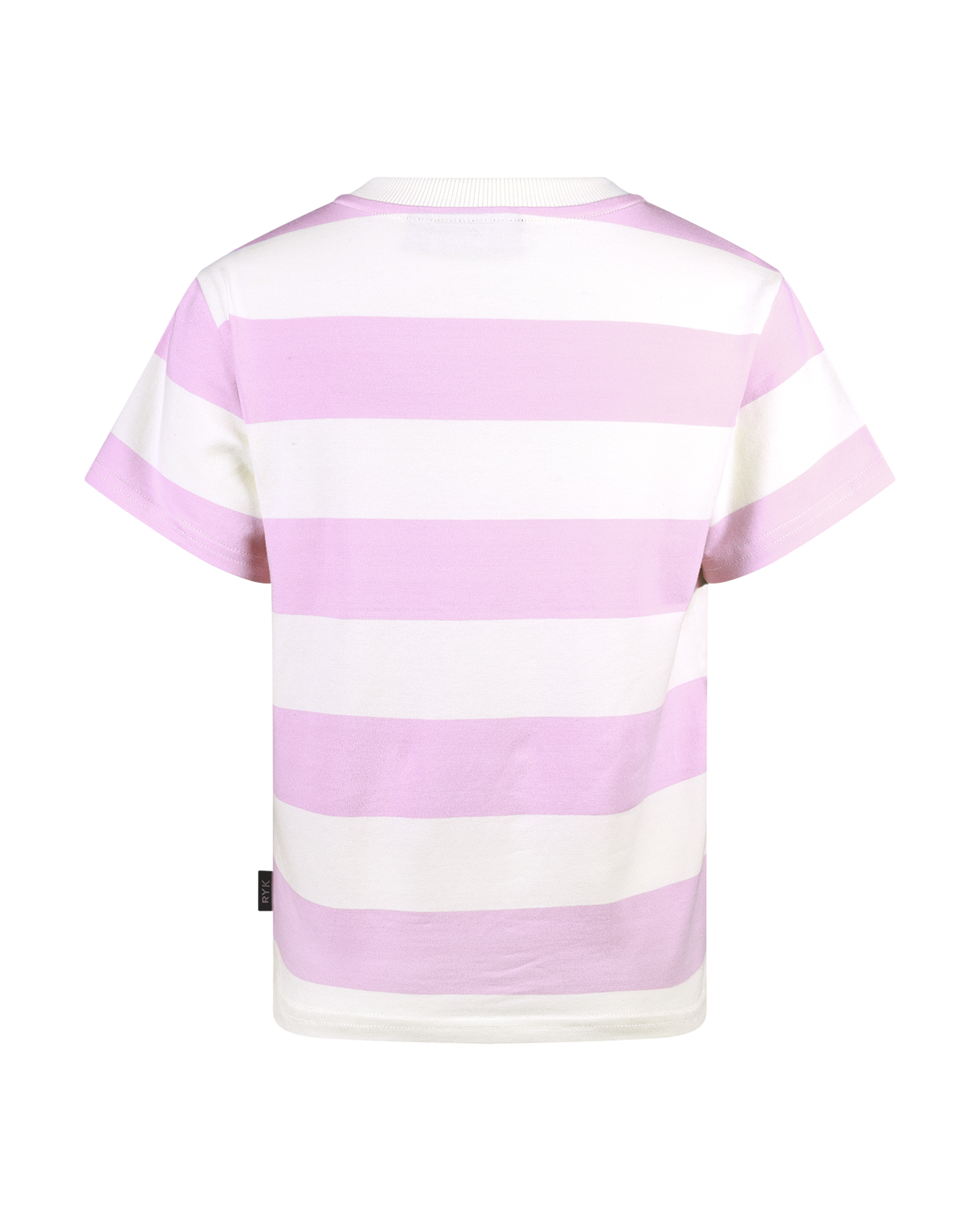 PINK STRIPE SHORT SLEEVE BOXY T-SHIRT