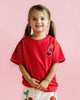 CHERRY RED SHORT SLEEVE BOXY T-SHIRT