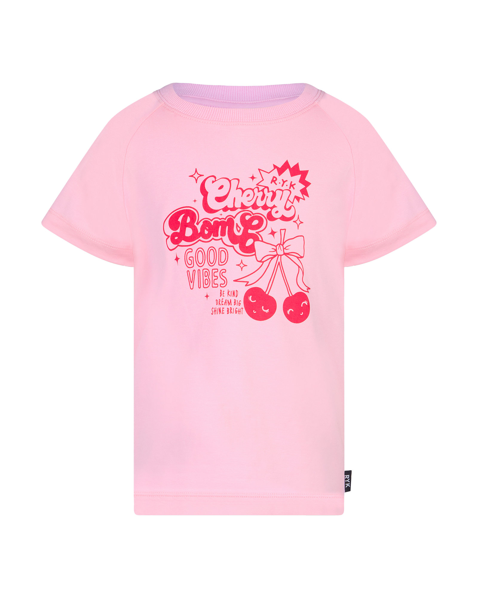 CHERRY BOMB! SHORT SLEEVE KYLIE RAGLAN T-SHIRT