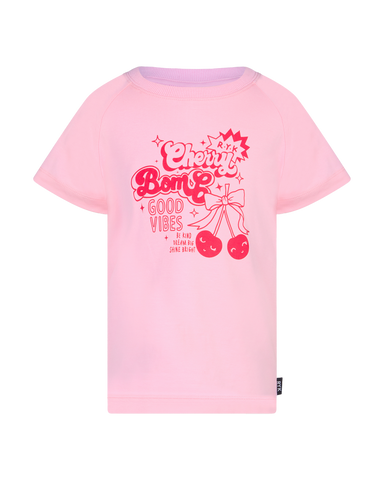 CHERRY BOMB! SHORT SLEEVE KYLIE RAGLAN T-SHIRT