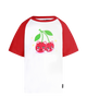 CHERRY CAT SHORT SLEEVE KYLIE RAGLAN T-SHIRT
