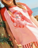 BUBBLEGUM SANTA KYLIE RAGLAN T-SHIRT