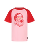 BUBBLEGUM SANTA KYLIE RAGLAN T-SHIRT