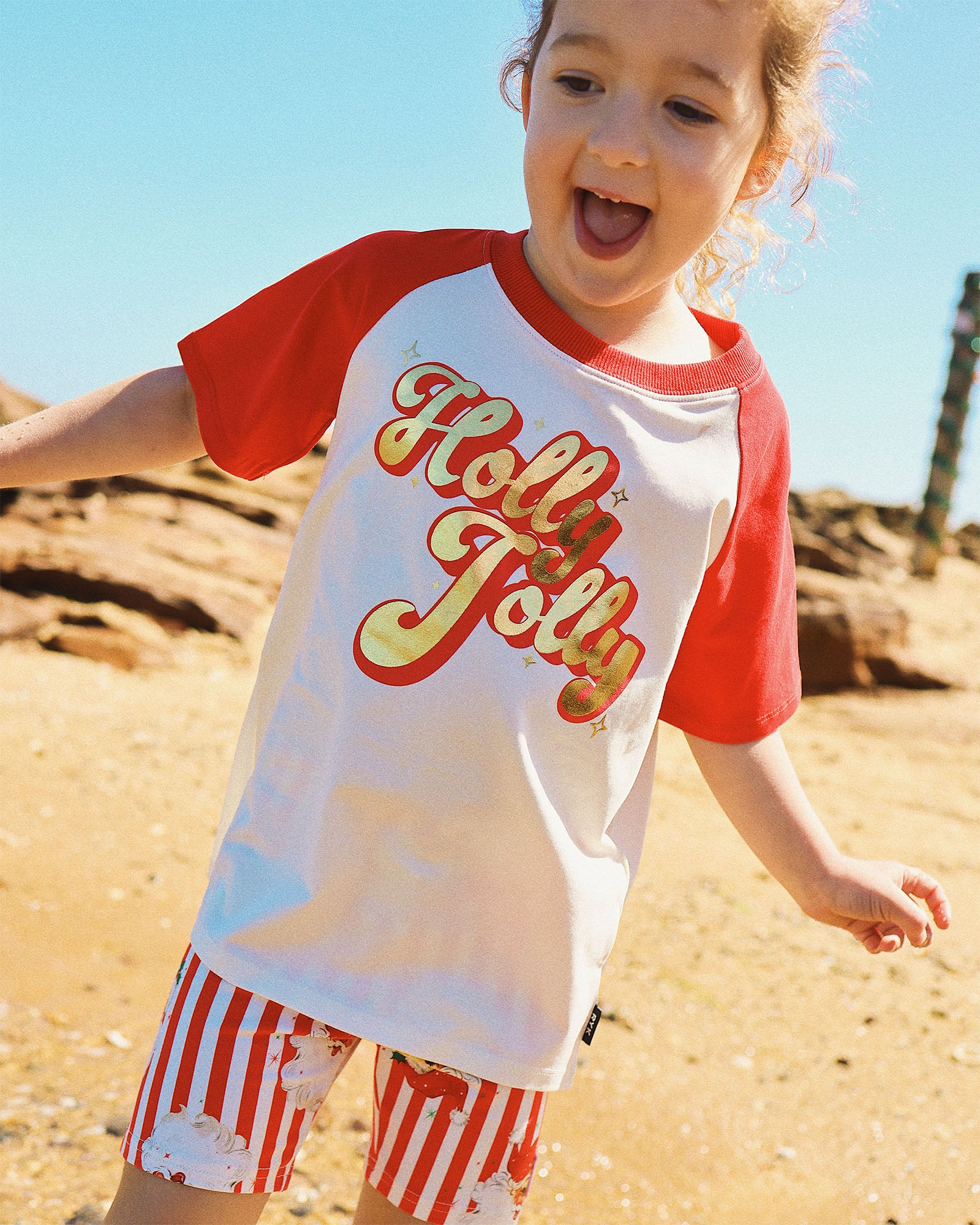 HOLLY JOLLY KYLIE RAGLAN T-SHIRT