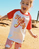 HOLLY JOLLY KYLIE RAGLAN T-SHIRT