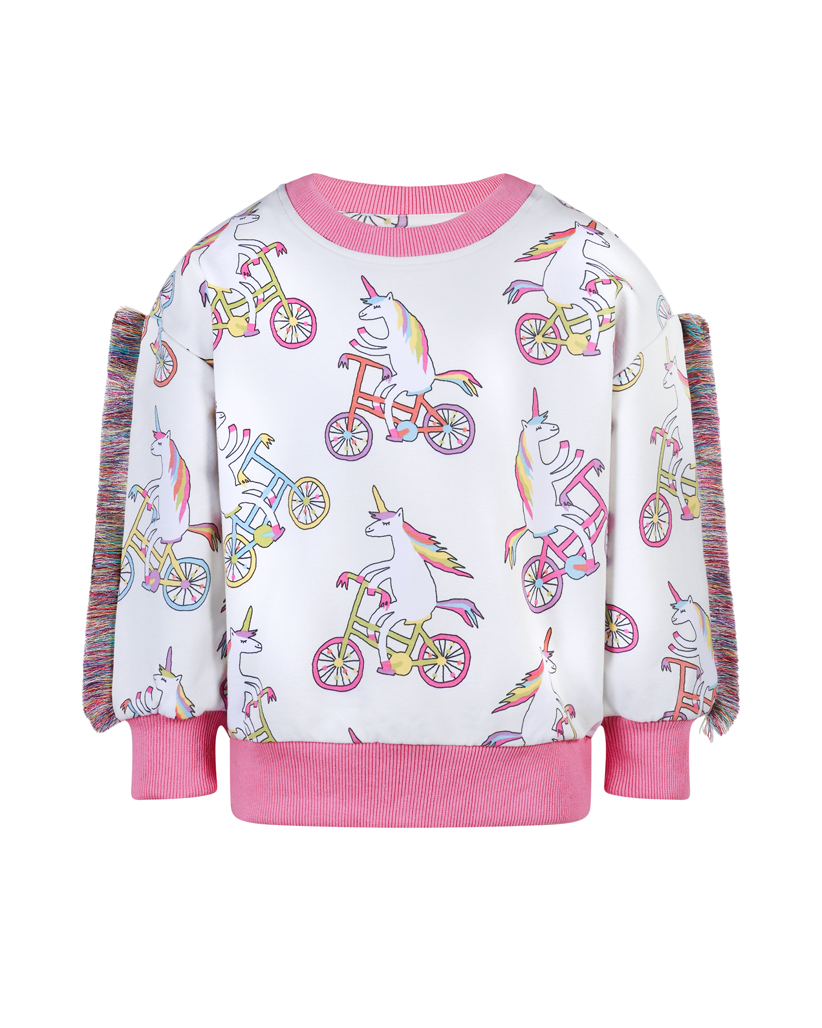 UNICORN BIKE FUNKY FRINGE SWEATSHIRT | Rock Your Baby