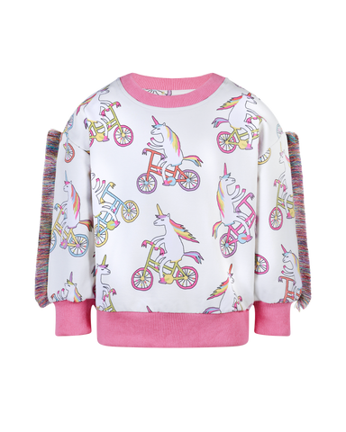 UNICORN BIKE FUNKY FRINGE SWEATSHIRT