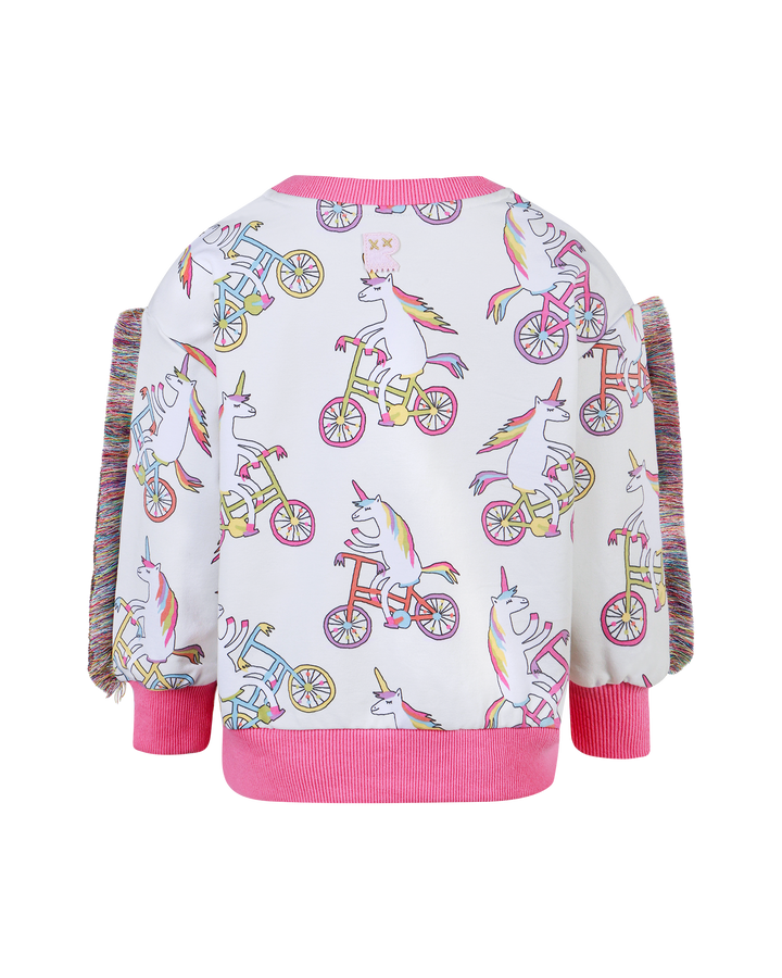 UNICORN BIKE FUNKY FRINGE SWEATSHIRT
