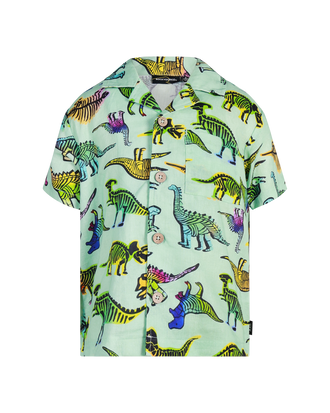 DINO POP SHORT SLEEVE SHIRT IN AQUA