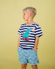 SCOOTA-SAURUS STRIPE SHORT SLEEVE T-SHIRT