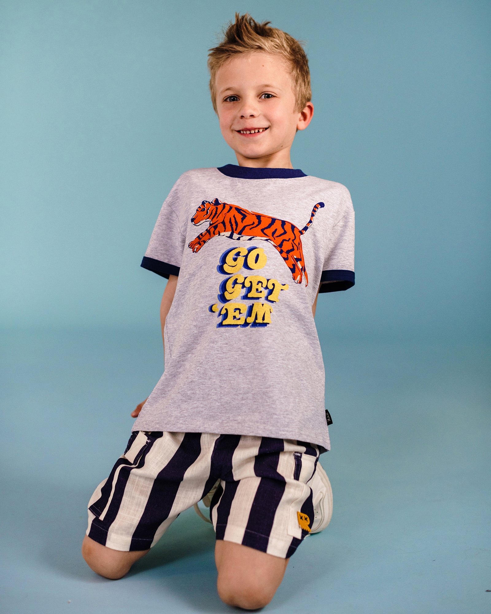GO GET EM RETRO RINGER SHORT SLEEVE T-SHIRT
