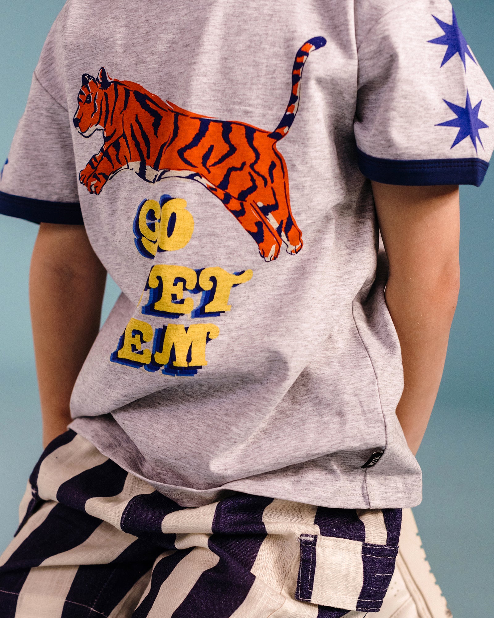 GO GET EM RETRO RINGER SHORT SLEEVE T-SHIRT