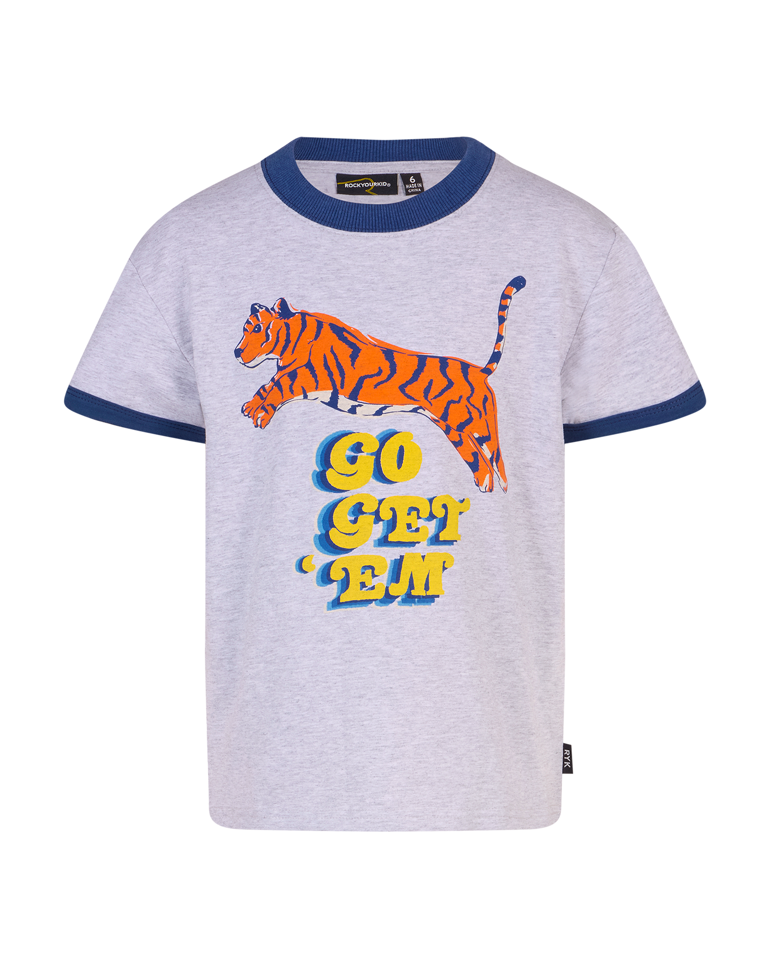 GO GET EM RETRO RINGER SHORT SLEEVE T-SHIRT