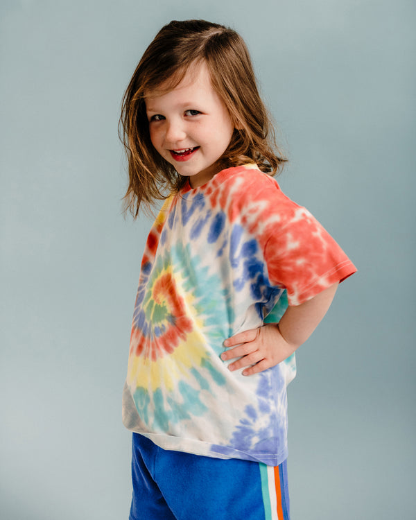 COSMIC POWERS TIE DYE SHORT SLEEVE T-SHIRT